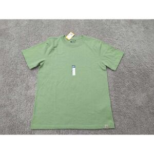 Carhartt T Shirt Mens Medium Green Short Sleeve Relaxed Fit Heavyweight Logo NEW